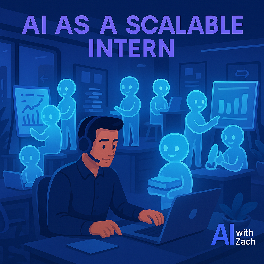 AI as a Scalable Intern - Leveraging AI for productivity while maintaining oversight
