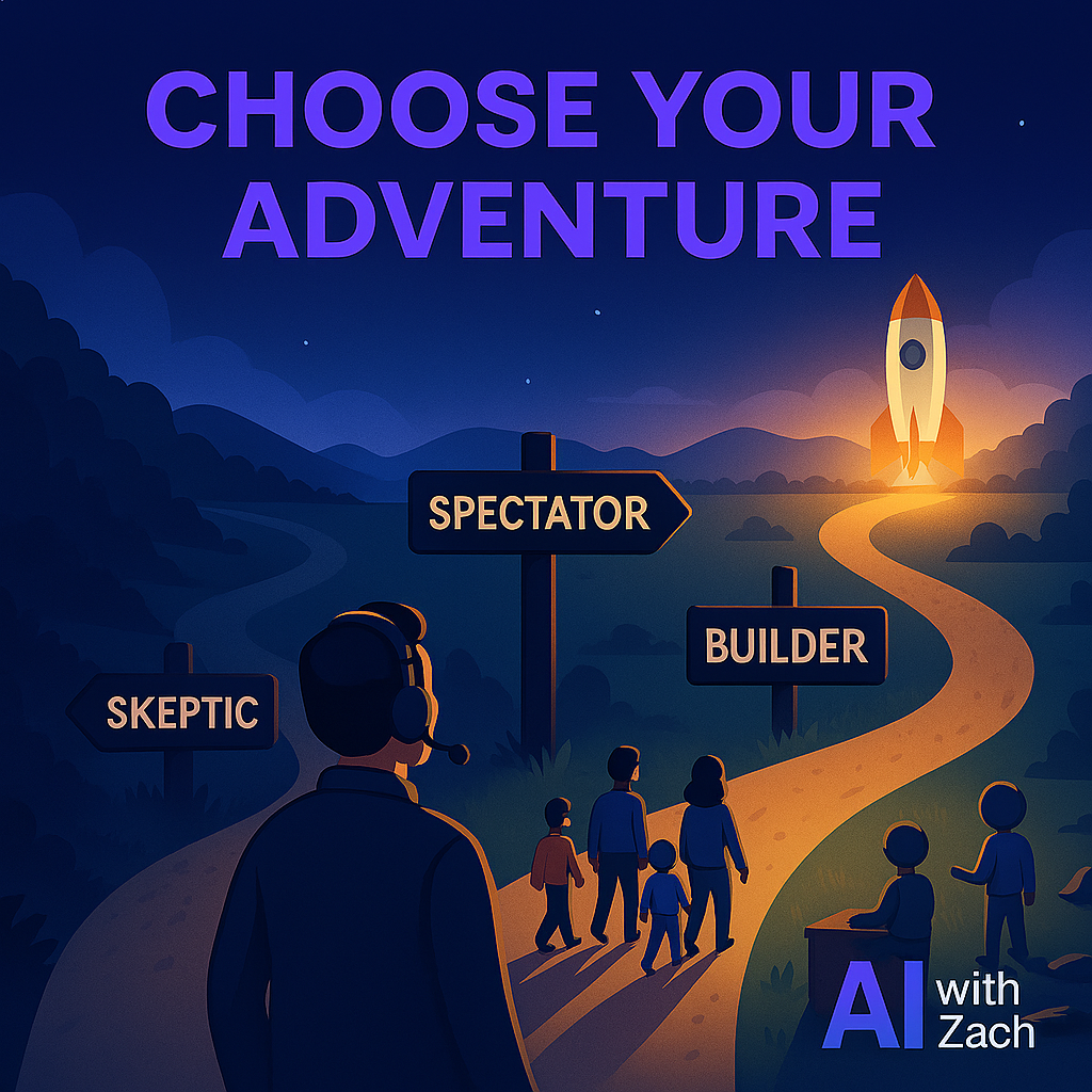 Choose Your Adventure - The choice between being a skeptic, spectator, or builder in the AI era