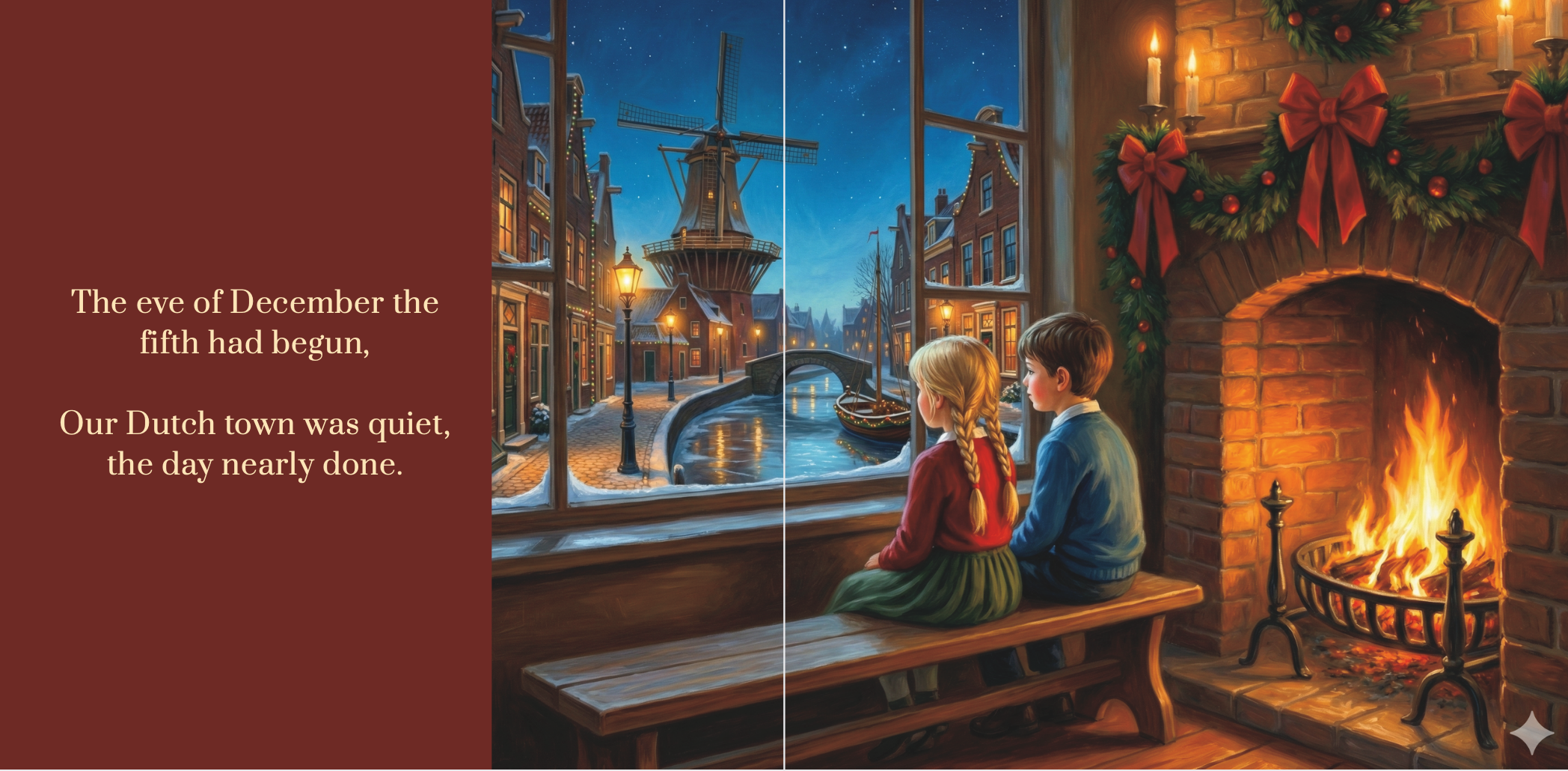 Storybook spread 1 - AI illustrated children's book page