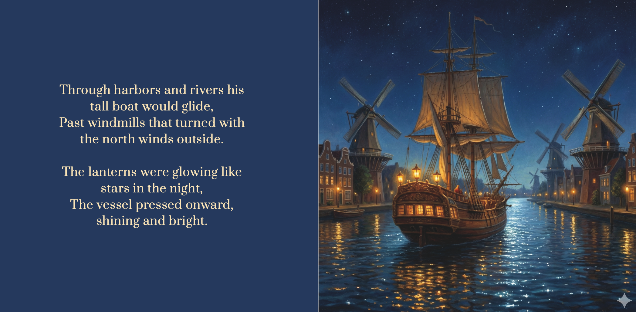 Storybook spread 4 - AI illustrated children's book page