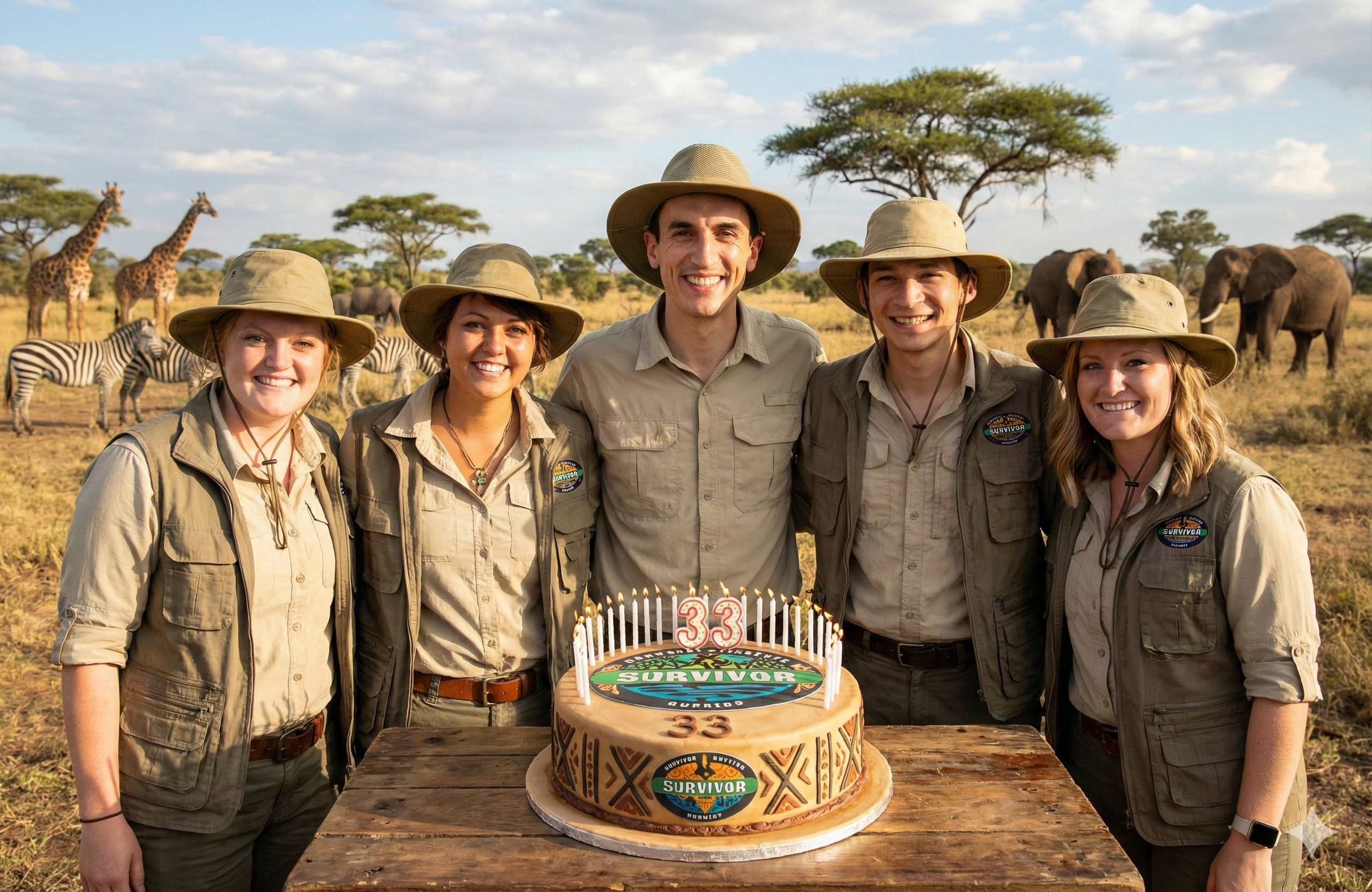 Improved Survivor birthday image generated by Gemini 3